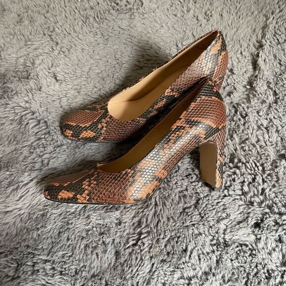 Franco sarto faux snake print heels - Picture 1 of 8